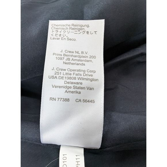 J.Crew Factory Wool Blend Car Coat Covered Buttons Grey Size 4 - Picture 16 of 16